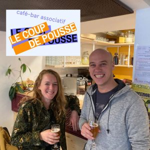 Marie et Ugo du bar associatif Le Coup de Pousse à la Capsule de Grenoble