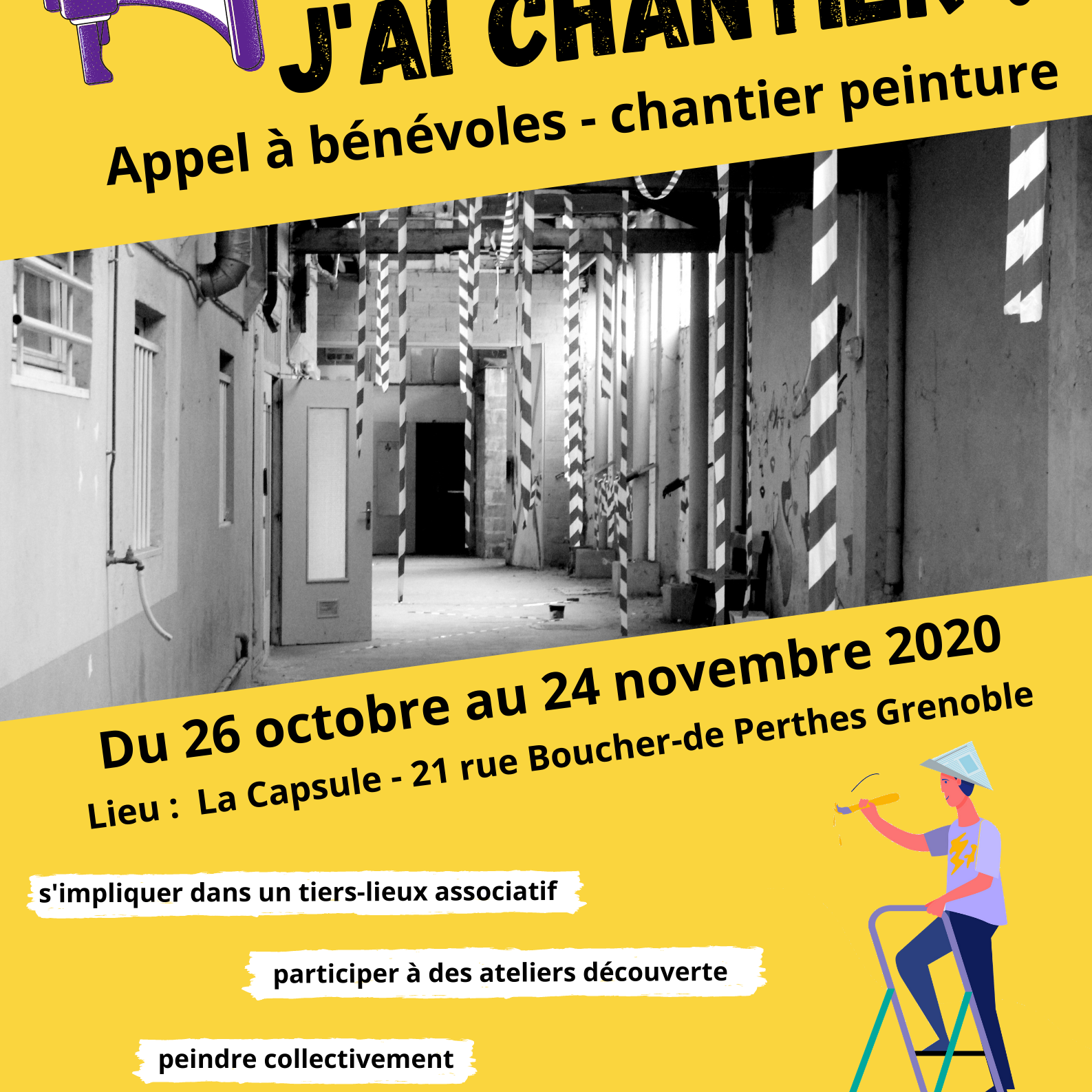 Chantier participatif Cap Berriat affiche