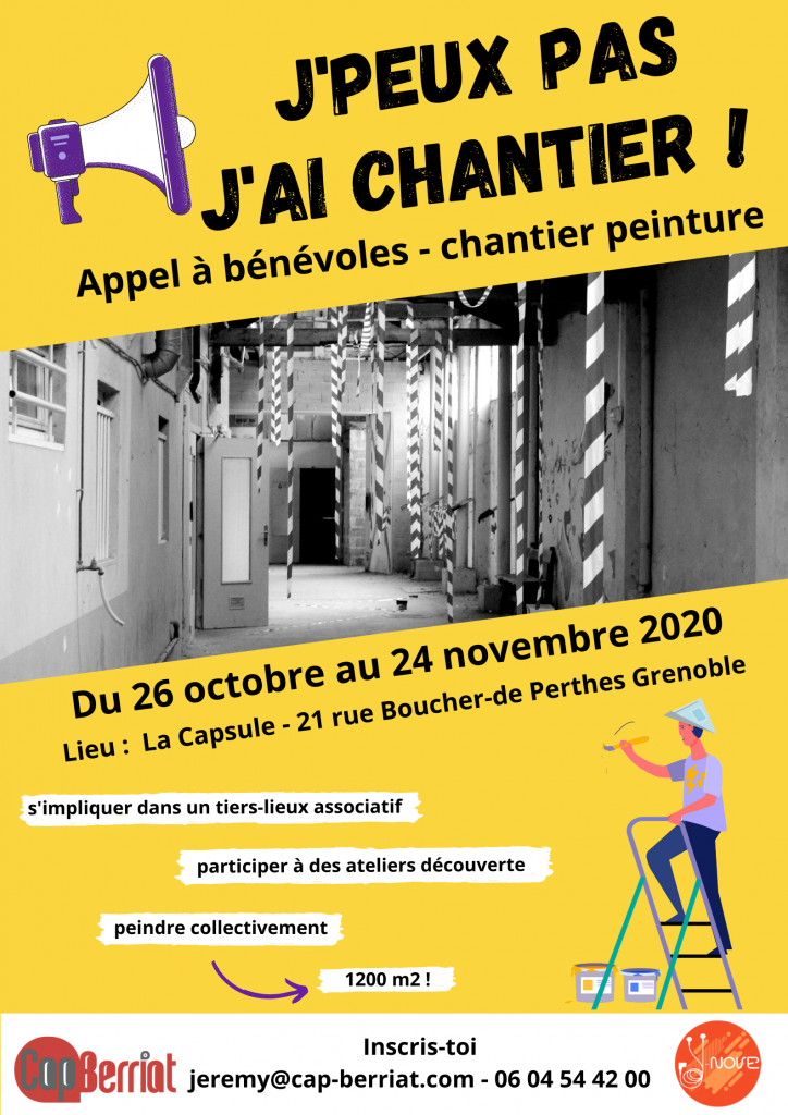 Chantier participatif Cap Berriat affiche